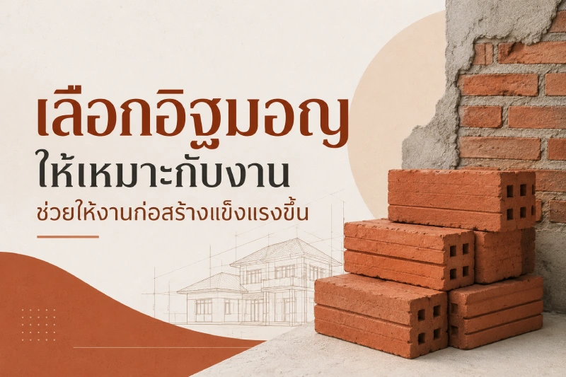 เลือกอิฐมอญให้เหมาะกับงาน ช่วยให้งานก่อสร้างแข็งแรงขึ้น