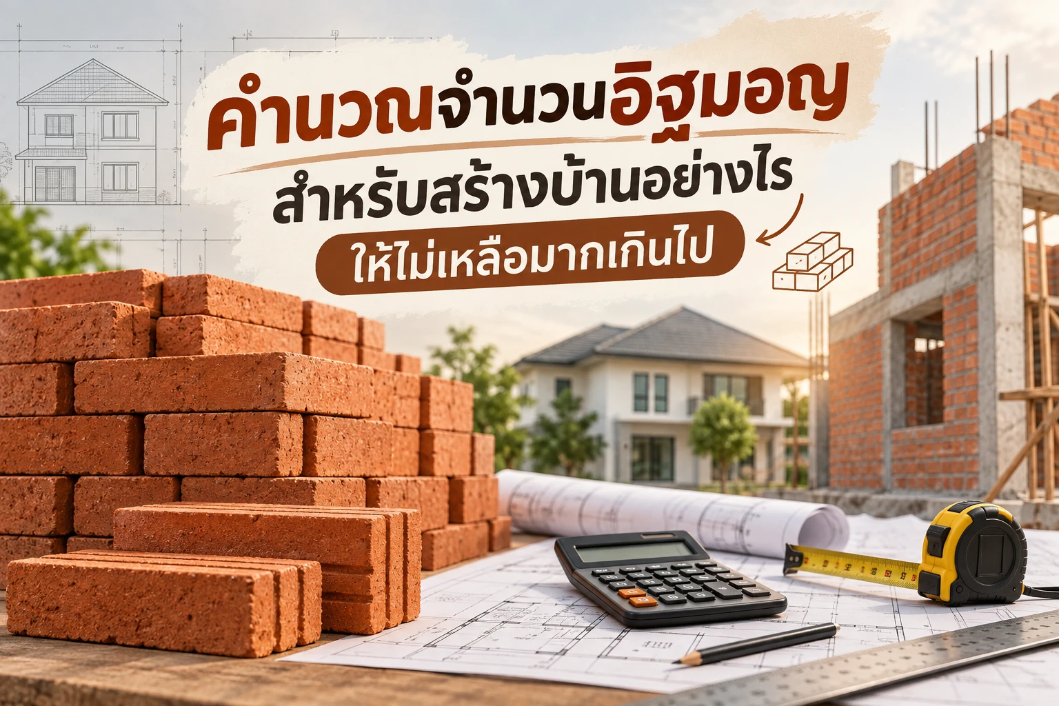 คำนวณจำนวนอิฐมอญสำหรับสร้างบ้านอย่างไรให้ไม่เหลือมากเกินไป